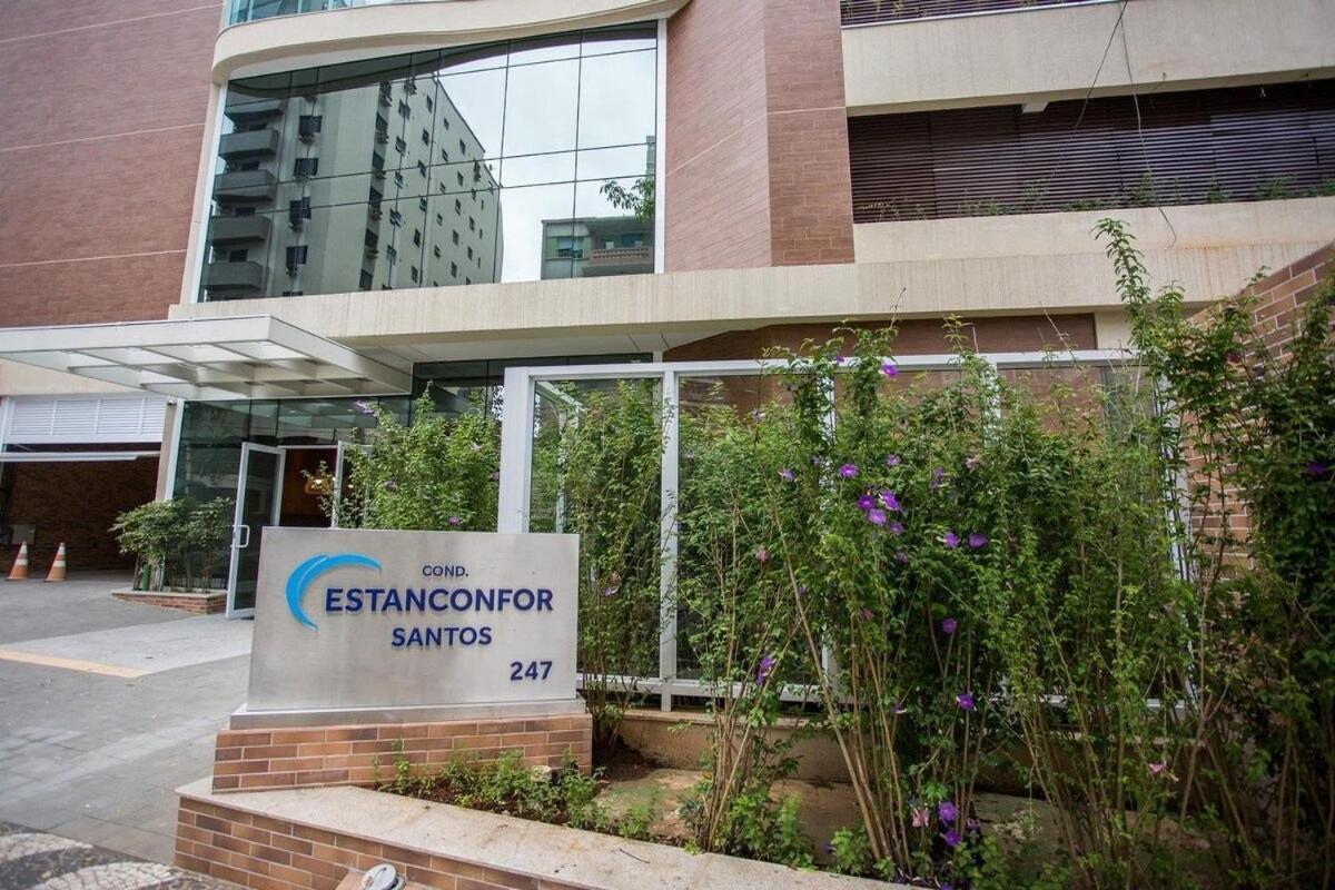 Estanconfor Praia Santos Ac Garagem Sacada Fechada ภายนอก รูปภาพ